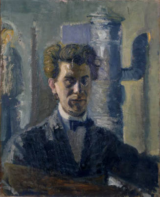 Self-Portrait in front of a Stove