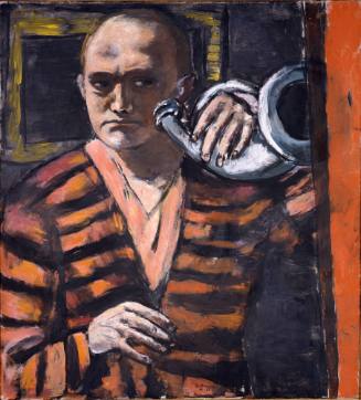 Self-Portrait with Horn