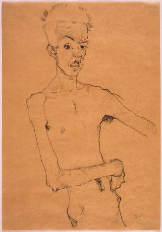 Self-Portrait with Open Mouth